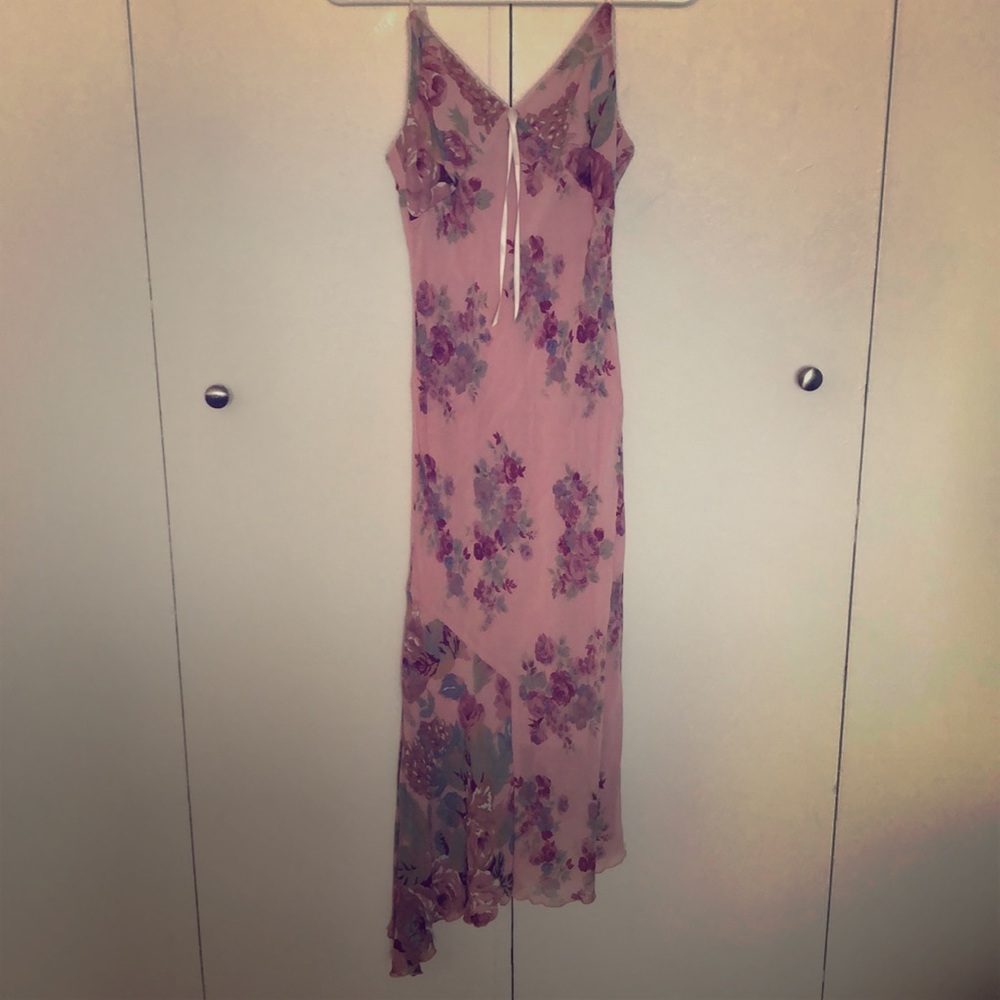Pink cocktail wedding guest or prom dress from London
